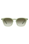 Oliver Peoples Frere Ny 52mm Gradient Square Sunglasses In Sage