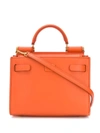 Dolce & Gabbana Sicily 62 Shoulder Bag In Orange