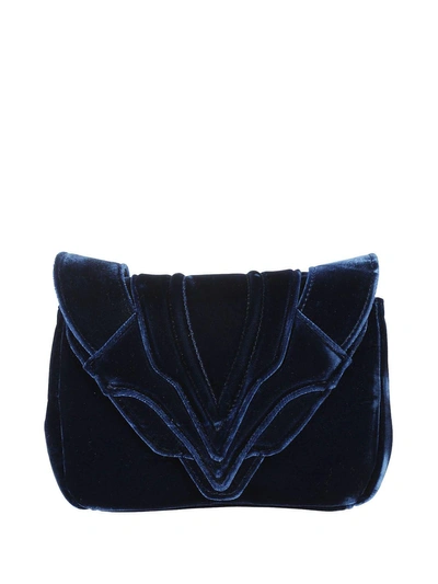 Elena Ghisellini Felix Shoulder Bag In Blue