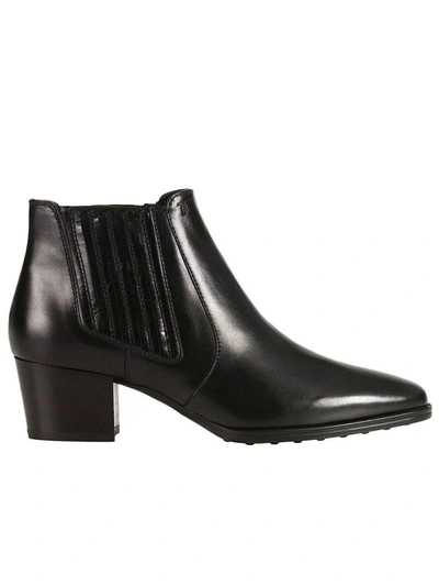 Tod's Heeled Booties Shoes Women Tods In Black
