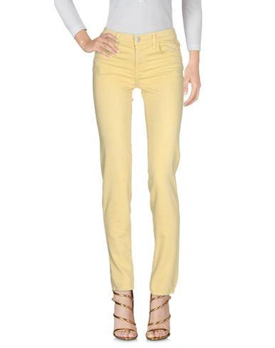 J Brand Denim Pants In Light Yellow
