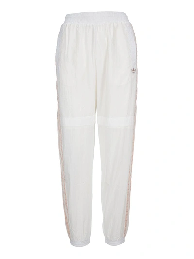 Adidas Originals Embellished Side Stripe Tracksuit Pants In White