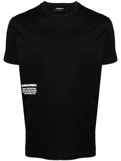 Dsquared2 Men's S71gd1020s23009900 Black Cotton T-shirt
