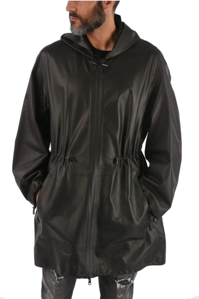 Bottega Veneta Men's Black Leather Outerwear Jacket
