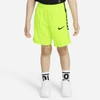 Nike Babies' Dri-fit Elite Toddler Shorts In Black,volt