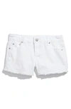 Tractr Kids' Frayed Shorts In White