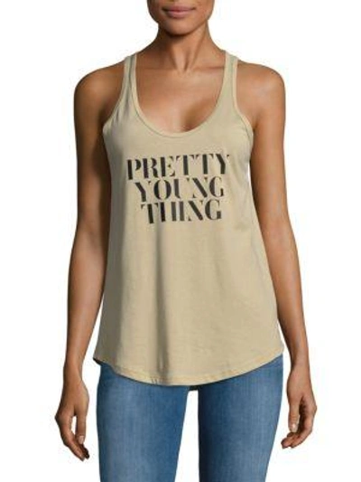 Chrldr Pretty Young Thing Cotton Tank Top In Light Pastel