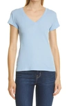 L Agence Becca V-neck T-shirt In Cote D'azur