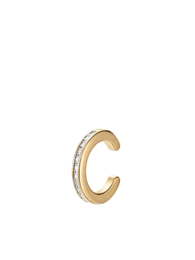 Monica Vinader Skinny Diamond Ear Cuff In Gold