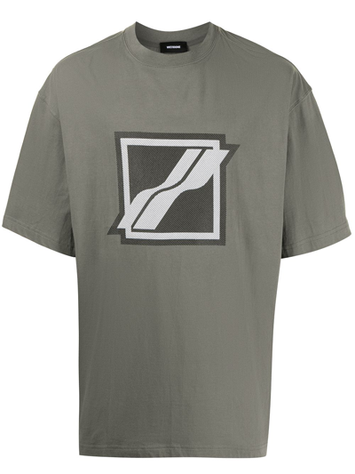 We11 Done Logo-print T-shirt In Grey