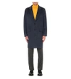 Sandro Single-breasted Wool And Cashmere-blend Coat In Blue