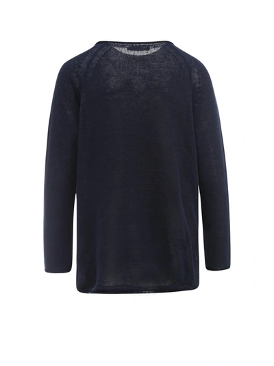 Max Mara 's  Round Neck Knit Jumper In Blue