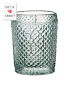 Vista Alegre Bicos Old-fashioned Glasses, Set Of 4 In Mint