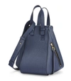 Loewe Hammock Small Calf Shoulder Bag In 5543 Ocean