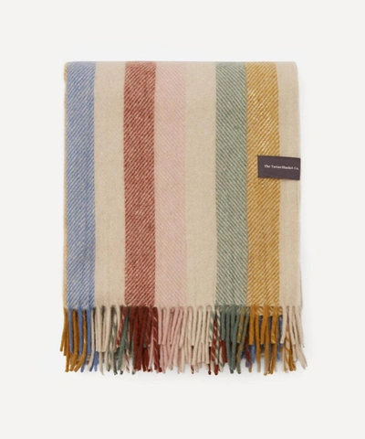The Tartan Blanket Co. Rainbow Stripe Recycled Wool Blanket