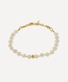 Anni Lu Gold-plated Stellar Pearly Bracelet In White