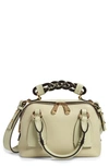 Chloé Small Leather Daria Top-handle Bag In Light Eucalyptus