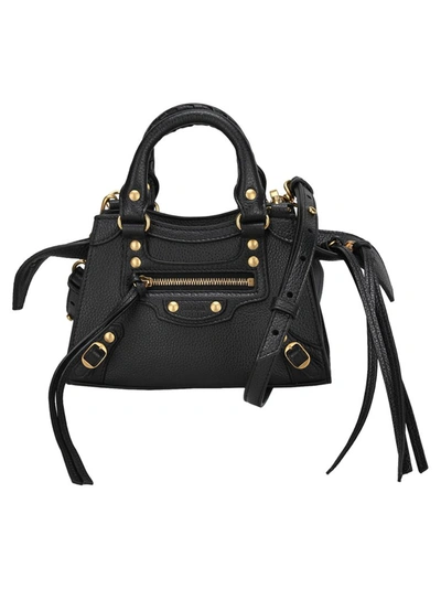 Balenciaga Mini Neo Classic Handbag In Black