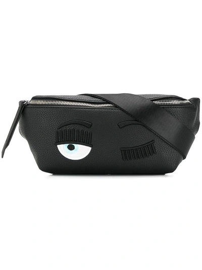 Chiara Ferragni Women's Black Polyester Belt Bag