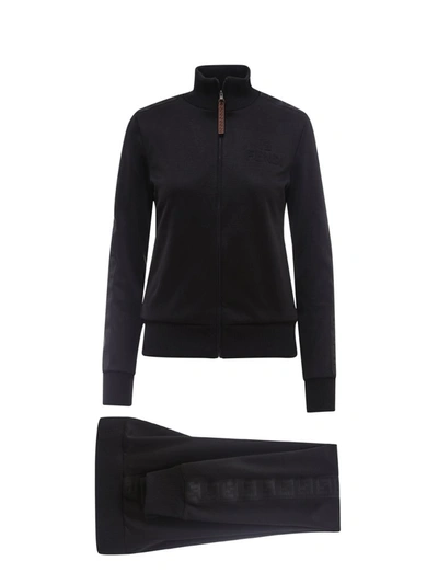 Fendi Roma Tracksuit Set In Black