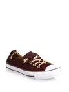 Converse Women's Chuck Taylor Shoreline Peached Canvas Casual Sneakers From Finish Line In Dark Sangria/raw Sugar/wh