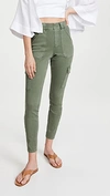 Spanx Stretch Twill Ankle Cargo Pants In Soft Sage