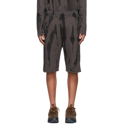 A-cold-wall* Overdyed Loopback Cotton-jersey Shorts In Black