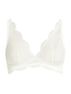 Simone Perele Karma Scalloped Lace Triangle Bra In Ivory