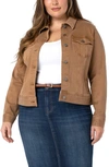 Liverpool Los Angeles Classic Denim Jacket In Maple Sugar