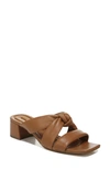 Vince Women's Tucker Square Toe Knotted Leather Block Heel Sandals In Cuoio