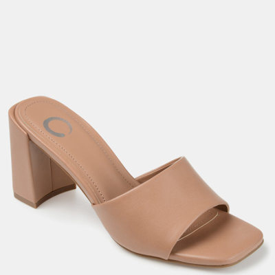 Journee Collection Women's Alisia Sandals Women's Shoes In Tan/beige