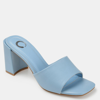 Journee Collection Women's Alisia Block Heel Sandals In Blue