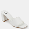 Journee Collection Women's Alisia Block Heel Sandals In White
