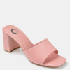 Journee Collection Women's Alisia Block Heel Sandals In Pink