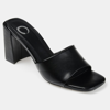 Journee Collection Women's Alisia Block Heel Sandals In Black