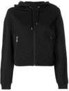 Kenzo Short Signature Cotton Sweatshirt In Black