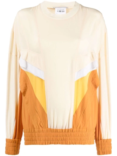 Stella Mccartney Susan Patchwork-design Sweatshirt In Butter Cream