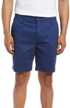 Ag Wanderer Print Chino Shorts In Sulfur Rio Blue