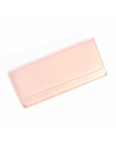 Royce New York Rfid-blocking Leather Clutch Wallet In Light Pink