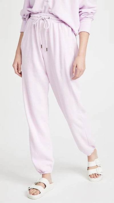 Citizens Of Humanity Laila Casual Fleece Trousers In Lavender