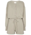 Citizens Of Humanity Loulou Cotton Jersey Playsuit In Grey