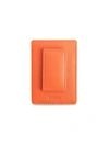 Royce New York Leather Magnetic Money Clip Wallet In Orange