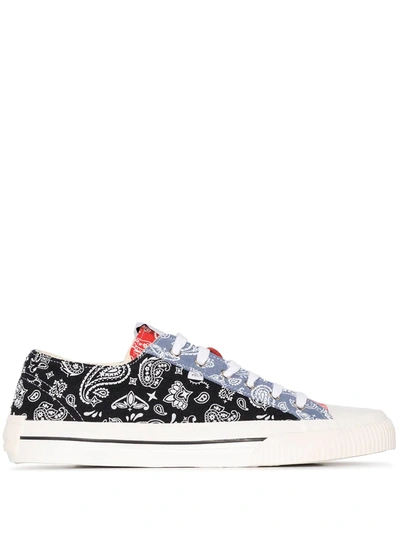 Axel Arigato Blue Multicoloured Midnight Bandana Print Sneakers In