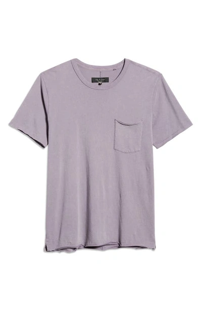 Rag & Bone Miles Pocket T-shirt In Frozen Gray