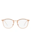 Ray Ban 7140 51mm Optical Glasses In Lite Brown/ Clear