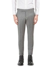 Thom Browne Low Rise Skinny-fit Wool Pants In Medium Grey