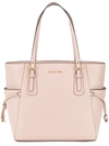 Michael Michael Kors Womens Soft Pink Voyager Leather Tote Bag