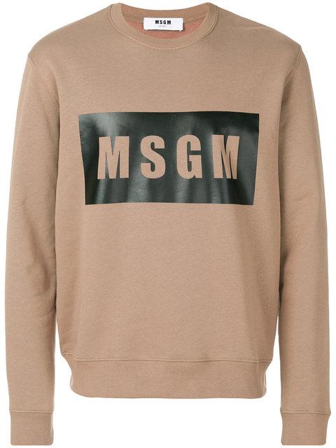 Msgm Logo Patch Sweatshirt | ModeSens