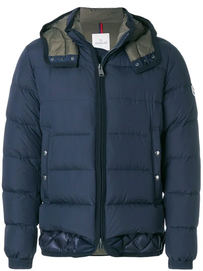 Moncler Tanguy Utility Jacket W/ Hood, Navy In Blue