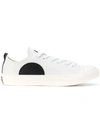 Mcq By Alexander Mcqueen Men's Shoes Leather Trainers Sneakers Plimsoll Low Top Swallow In White